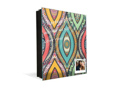 Wall Mount Key Box together with Decorative Dry Erase Board K14 Worldly motives: Indian motif