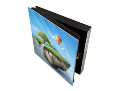 Wall Mount Key Box together with Decorative Dry Erase Board K14 Worldly motives: Flying isle