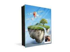 Wall Mount Key Box together with Decorative Dry Erase Board K14 Worldly motives: Flying isle