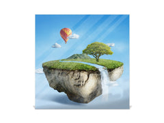 Wall Mount Key Box together with Decorative Dry Erase Board K14 Worldly motives: Flying isle