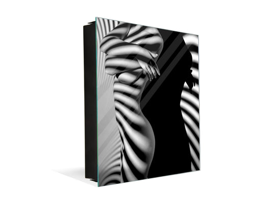 Petite armoire pour les clés avec décoration au choix K13 Femme nue photo artistique