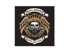 Caja Llavero con 50 ganchos para pequeña empresa K03 Cráneo de morotista en camiseta