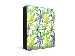 50 Keys Holder with Glass Magnetic Dry Erase Board K04 Wildflower cannabis