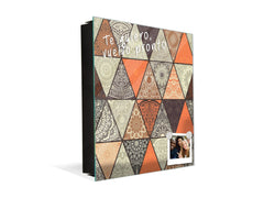 Wall Mount Key Box together K12 Patchwork with mandala