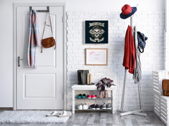 Schlüsselschrank mit rahmenlosen Whiteboard K03 Schädel von Biker