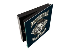 Schlüsselschrank mit rahmenlosen Whiteboard K03 Schädel von Biker