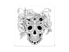 Wall Mount Key Box together K12 Sugar skull