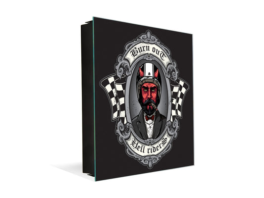 50 Keys Cabinet and Dry Erase Board in ONE K03 The devil of biker