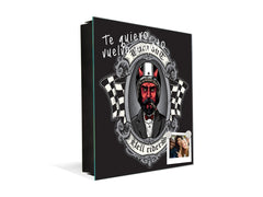 50 Keys Cabinet and Dry Erase Board in ONE K03 The devil of biker