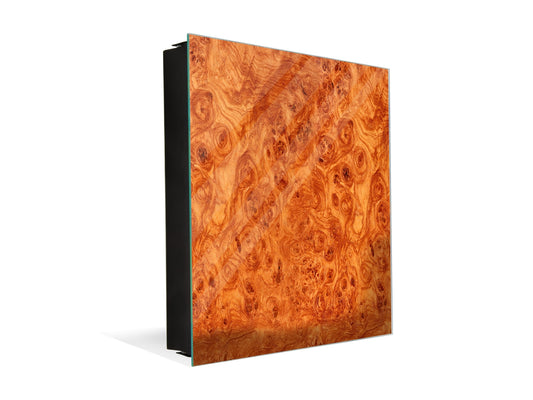 Decorative key Storage Cabinet K10 Afzelia wood burl