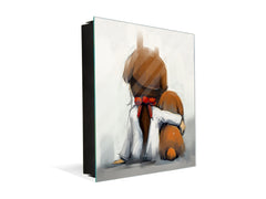 Key Storage Box K08 Girl with her Dog