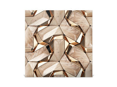 Armario de llaves con decoración K10 Nogal y oro