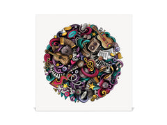 Key Cabinet Storage Box K08 Music Doodles