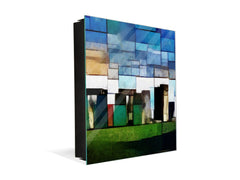 Petite armoire pour clés avec motif au choix K01 Lignes concentriques