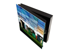 Petite armoire pour clés avec motif au choix K01 Lignes concentriques