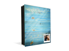 Armario de llaves con decoración a elegir K10 Madera azul