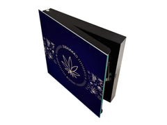 50 keys cabinet with Decorative front panel K04 Medical marijuana emblem