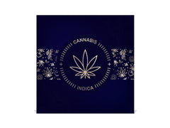 50 keys cabinet with Decorative front panel K04 Medical marijuana emblem