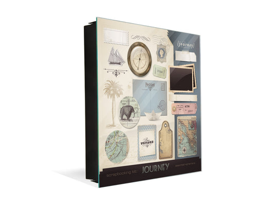 Petite boîte pour clés élégante avec décoration à votre guise K08 Voyage et vacances