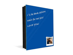 Armadietto portachiavi decorativo con lavagna K18B Serie di colori: Blu Scuro