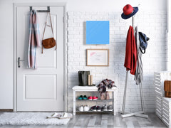 Armadietto portachiavi decorativo con lavagna K18B Serie di colori: Blu Pastello