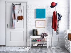 Armadietto portachiavi decorativo con lavagna K18B Serie di colori: Turchese Scuro