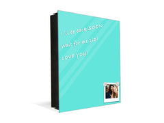 Armadietto portachiavi decorativo con lavagna K18B Serie di colori: Menta