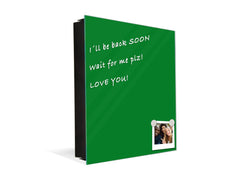 Schlüsselkasten zur Wandmontage mit dekorativer Magnettafel K18B Reihe von Farben: Moss Green