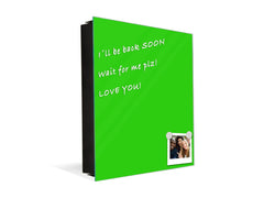 Armadietto portachiavi decorativo con lavagna K18B Serie di colori: Verde Giallo