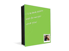 Armadietto portachiavi decorativo con lavagna K18B Serie di colori: Verde Pastello