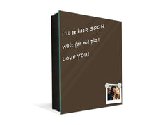 Armadietto portachiavi decorativo con lavagna K18B Serie di colori: Marrone