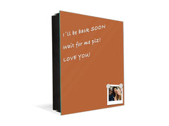 Armadietto portachiavi decorativo con lavagna K18B Serie di colori: Noce