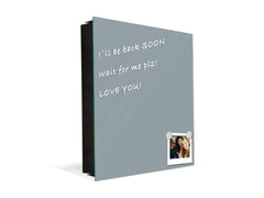 Armadietto portachiavi decorativo con lavagna K18B Serie di colori: Grigio Cenere