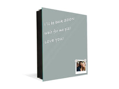 Armadietto portachiavi decorativo con lavagna K18B Serie di colori: Grigio Medio