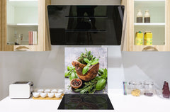 Protector antisalpicaduras – Panel de vidrio para cocina – BS01 Serie hierbas: Hierbas Y Especias 8