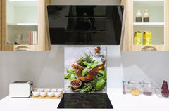Protector antisalpicaduras – Panel de vidrio para cocina – BS01 Serie hierbas: Hierbas Y Especias 9