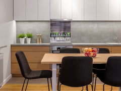 Stylish Tempered glass backsplash – Glass kitchen splashback BS01 Herbs Series: Herbs In Jars