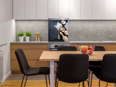 Tempered glass Cooker backsplash BS07 Desserts Series: Eggs Flour Rolling Pin