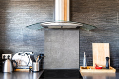 Toughened glass backsplash BS 12 White and grey textures Series: Concrete Texture 2