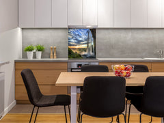 Tempered glass Cooker backsplash BS16 Waterfall landscapes Series: West Waterfall 1