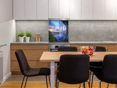 Tempered glass Cooker backsplash BS16 Waterfall landscapes Series: West Waterfall 2