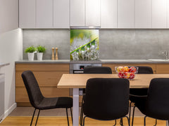 Kitchen & Bathroom splashback BS17 Green grass and cereals Series Dandelion Leaf