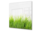 Pannello in vetro rinforzato – Paraspruzzi cucina e bagno BS17 Serie erba verde e cereali: Grass Leaf Green 5