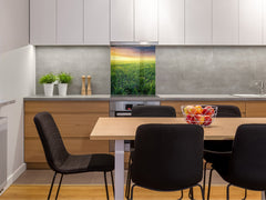Kitchen & Bathroom splashback BS17 Green grass and cereals Series Grass Meadow West