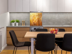 Kitchen & Bathroom splashback BS17 Green grass and cereals Series Cereal Meadow Stalk 5