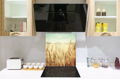Kitchen & Bathroom splashback BS17 Green grass and cereals Series Cereal Meadow Stalk 7