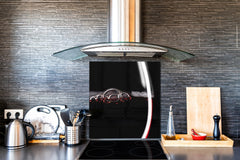 Tempered Glass backsplash – Art design Glass Upstand BS19 Wine Series: Red Wine 4