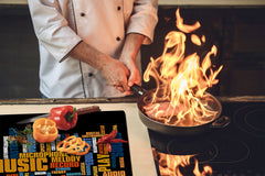 Induktionskochfeldabdeckung 60D17: Die Aufschrift 3