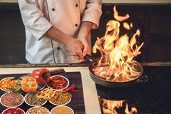 Glass Kitchen Board 60D03A: Healthy spices