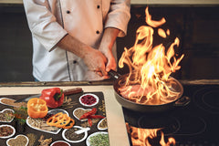 Glass Kitchen Board 60D03A: I love spices 1